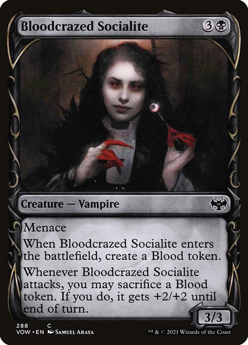 Bloodcrazed Socialite (288) [Innistrad: Crimson Vow] [Showcase]