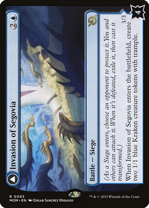 Invasion of Segovia // Caetus, Sea Tyrant of Segovia (63) [March of the Machine]