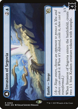 Invasion of Segovia // Caetus, Sea Tyrant of Segovia (63) [March of the Machine]