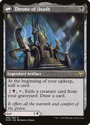 Egon, God of Death // Throne of Death (92) [Kaldheim] Reverse
