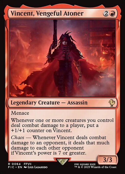 Vincent, Vengeful Atoner (64) [Final Fantasy Commander]