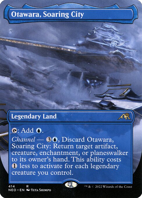 Otawara, Soaring City (414) [Kamigawa: Neon Dynasty] [Borderless]