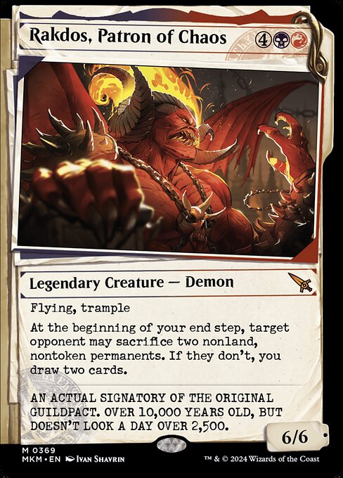 Rakdos, Patron of Chaos (369) [Murders at Karlov Manor] [Showcase]
