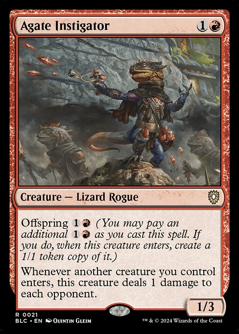 Agate Instigator (21) [Bloomburrow Commander]