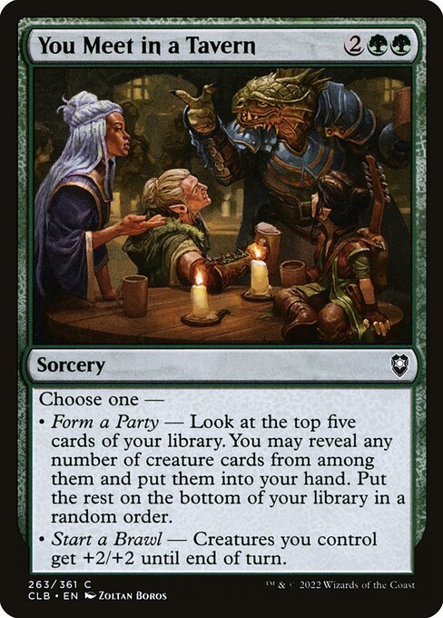 You Meet in a Tavern (263) [Commander Legends: Battle for Baldur's Gate]