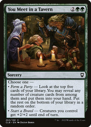 You Meet in a Tavern (263) [Commander Legends: Battle for Baldur's Gate]