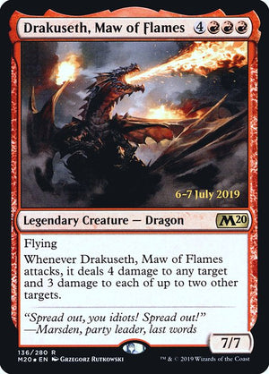 Drakuseth, Maw of Flames (136s) [Core Set 2020 Promos]