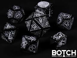 Botch 7 Dice RPG Set - Heart of Darkness