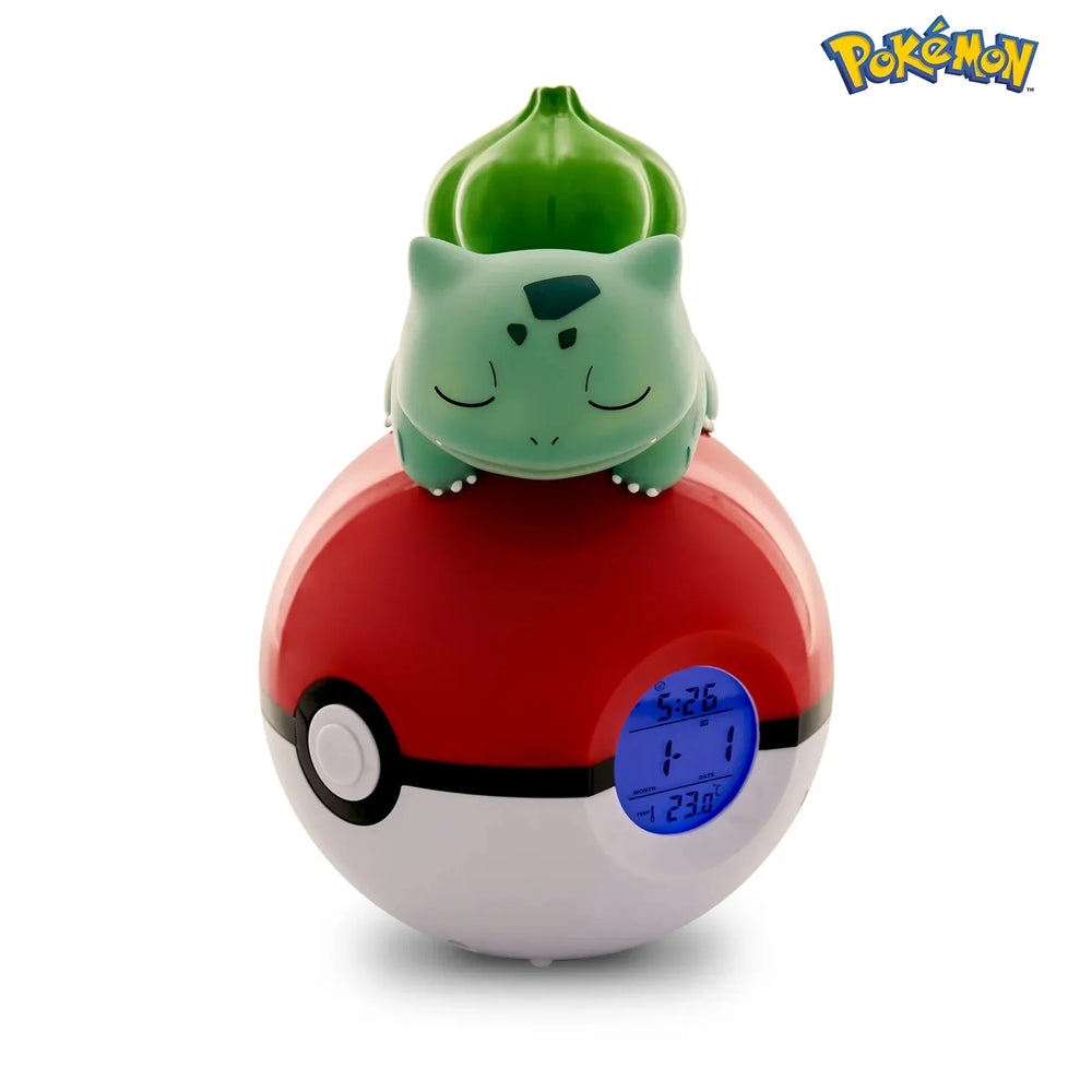 Teknofun Pokemon Bulbasaur Light-Up FM Alarm Clock