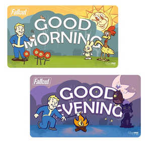Playmat Fallout Vault Boy Good Morning/Good Evening Double Sided