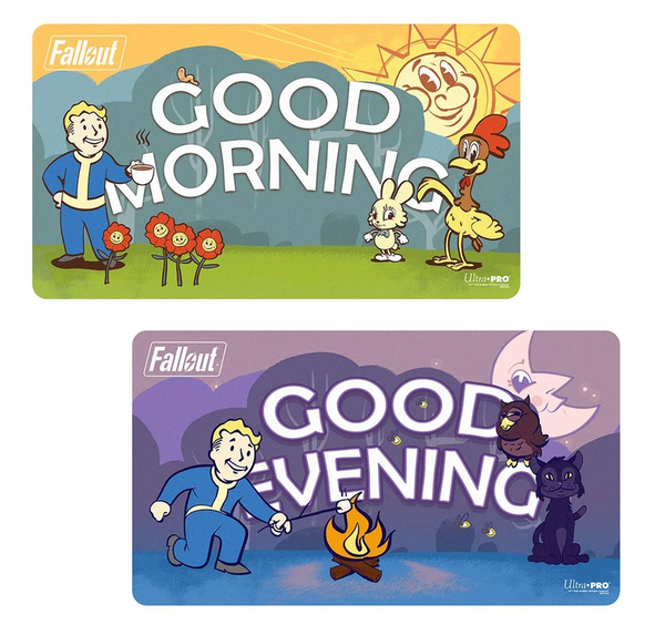 Playmat Fallout Vault Boy Good Morning/Good Evening Double Sided
