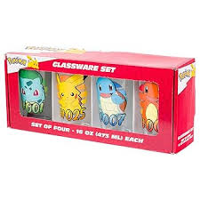 Pokemon 4pc Pint Glass Set