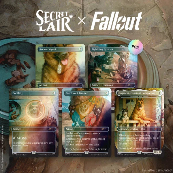 Secret Lair x Fallout Greet the dog Traditional Foil Edition