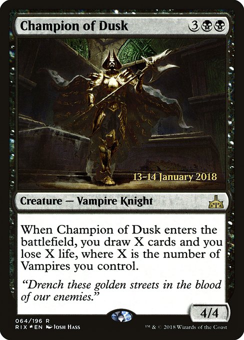 Champion of Dusk (64s) [Rivals of Ixalan Promos]