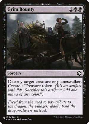 Grim Bounty (AFR-106) [The List]