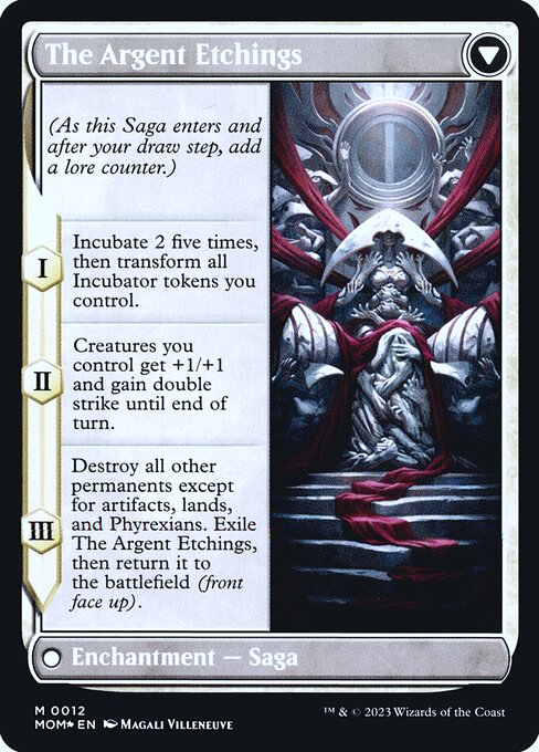Elesh Norn // The Argent Etchings (12s) [March of the Machine Promos] Reverse