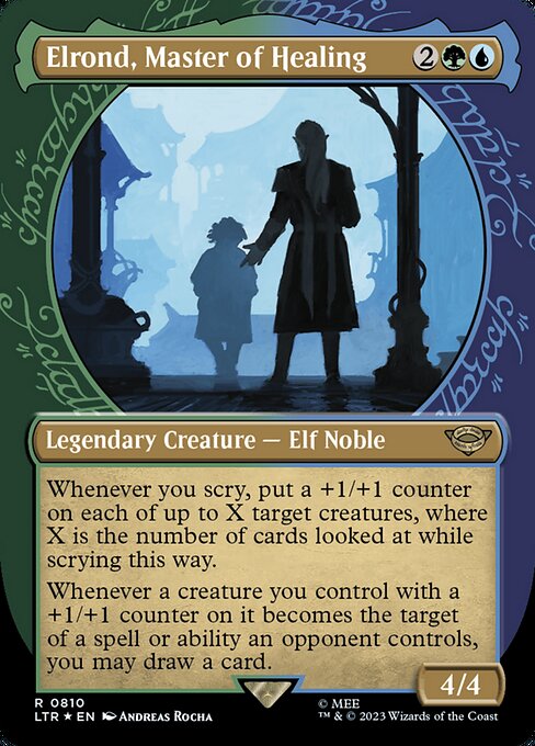 Elrond, Master of Healing (810) [The Lord of the Rings: Tales of Middle-earth] [Showcase, Borderless]