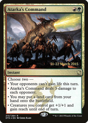 Atarka's Command (213s) [Dragons of Tarkir Promos]