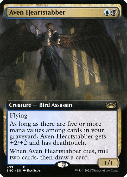 Aven Heartstabber (433) [Streets of New Capenna] [Extended Art]