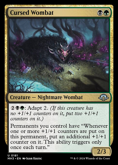 Cursed Wombat (181) [Modern Horizons 3]