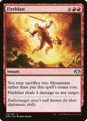 Fireblast (119) [Dominaria Remastered]