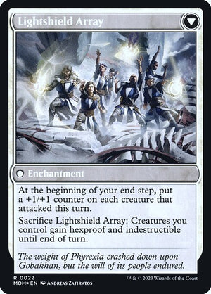 Invasion of Gobakhan // Lightshield Array (22s) [March of the Machine Promos] Reverse