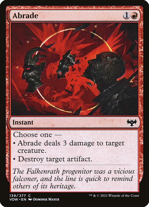 Abrade (139) [Innistrad: Crimson Vow]