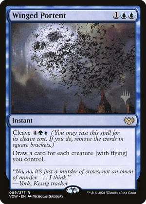 Winged Portent (89p) [Innistrad: Crimson Vow Promos]