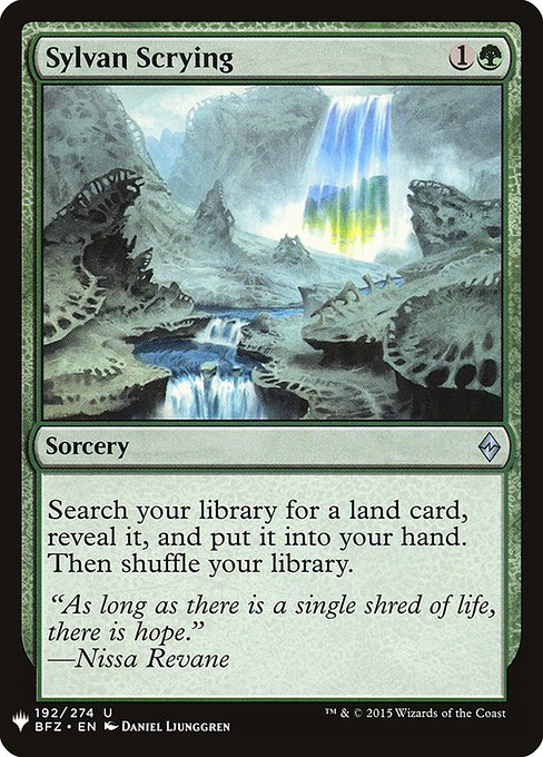 Sylvan Scrying (BFZ-192) [The List]