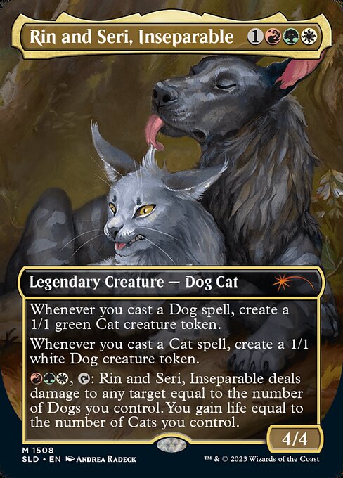 Rin and Seri, Inseparable // Rin and Seri, Inseparable (1554) [Secret Lair Drop] [Borderless]