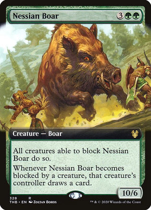 Nessian Boar (328) [Theros Beyond Death] [Extended Art]