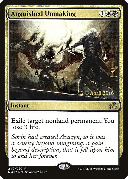 Anguished Unmaking (242s) [Shadows over Innistrad Promos]