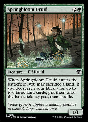 Springbloom Druid (208) [Outlaws of Thunder Junction Commander]