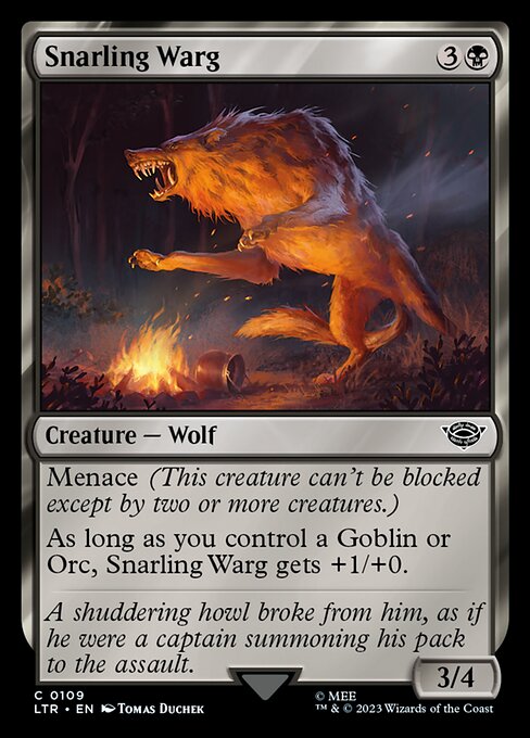 Snarling Warg (109) [The Lord of the Rings: Tales of Middle-earth]