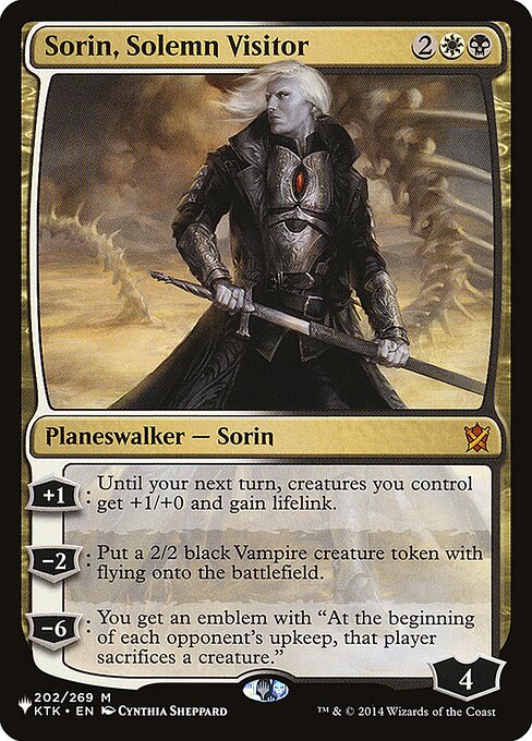 Sorin, Solemn Visitor (KTK-202) [The List]