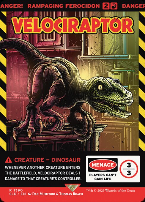 Rampaging Ferocidon (1390) [Secret Lair Drop] [Full Art, Borderless]