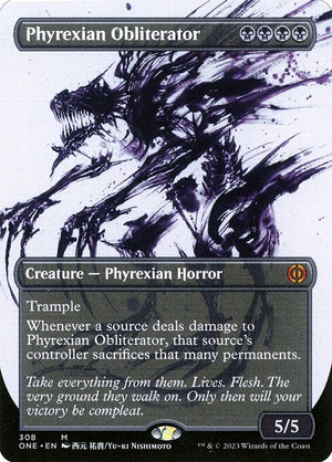 Phyrexian Obliterator (308) [Phyrexia: All Will Be One] [Showcase, Borderless]