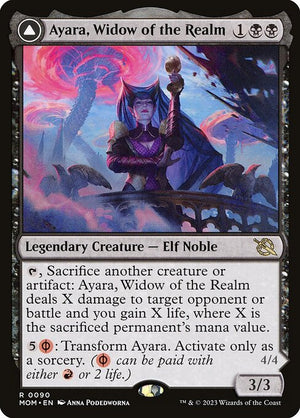 Ayara, Widow of the Realm // Ayara, Furnace Queen (90) [March of the Machine]