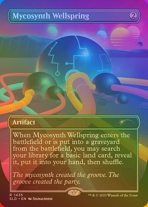 Mycosynth Wellspring (1435★) [Secret Lair Drop] [Borderless]