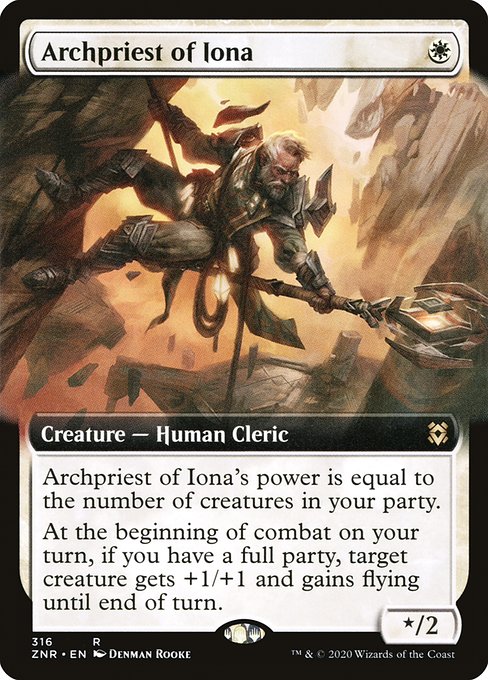 Archpriest of Iona (316) [Zendikar Rising] [Extended Art]