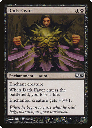 Dark Favor (89) [Magic 2012]