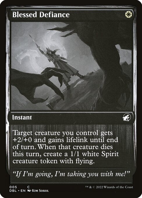 Blessed Defiance (5) [Innistrad: Double Feature]