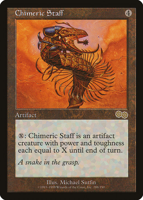 Chimeric Staff (288) [Urza's Saga]