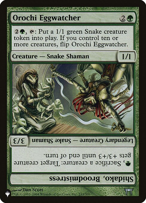 Orochi Eggwatcher // Shidako, Broodmistress (CHK-233) [The List]
