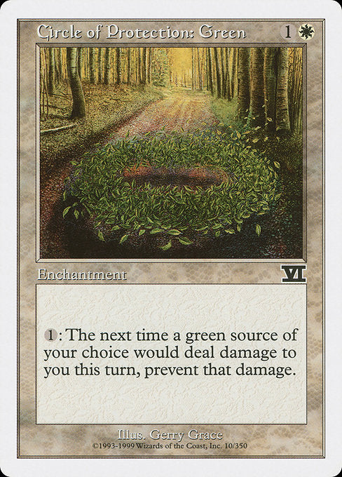 Circle of Protection: Green (10) [Classic Sixth Edition]