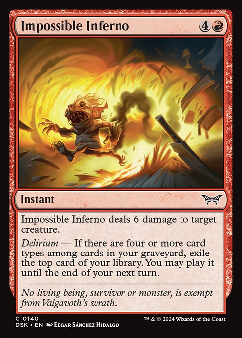 Impossible Inferno (140) [Duskmourn: House of Horror]