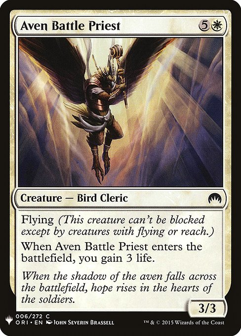 Aven Battle Priest (ORI-6) [The List]