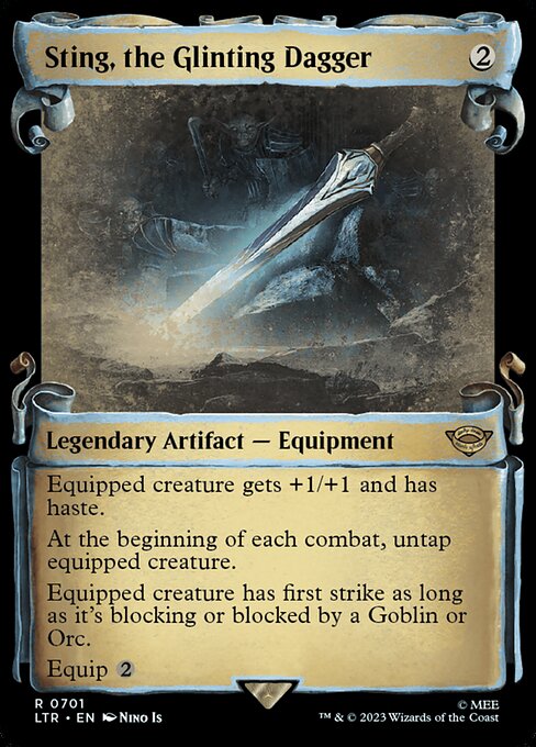 Sting, the Glinting Dagger (701) [The Lord of the Rings: Tales of Middle-earth] [Showcase]