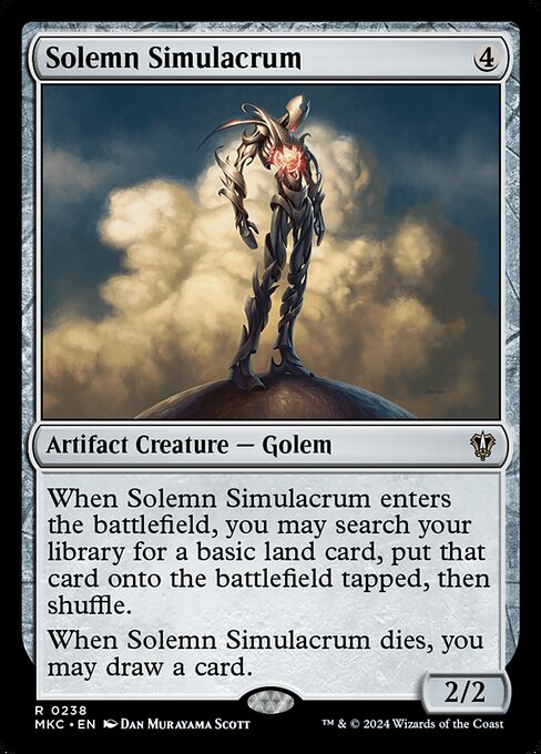 Solemn Simulacrum (238) [Murders at Karlov Manor Commander]