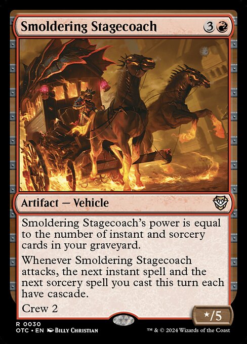 Smoldering Stagecoach (30) [Outlaws of Thunder Junction Commander]